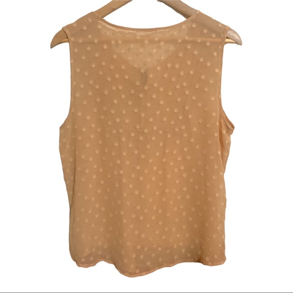 Mine Goldenrod Blouse with Ruffle and Tie Front L - Picture 3 of 3